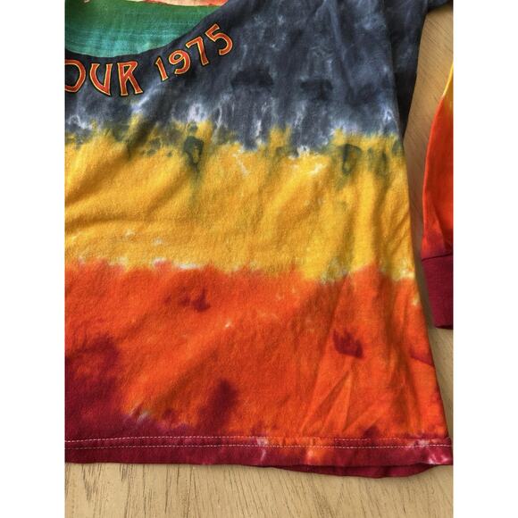 New Led Zeppelin Shirt 2XL Swan Song US Tour 1975 Rainbow Tie Dye Long Sleeve - Picture 5 of 9